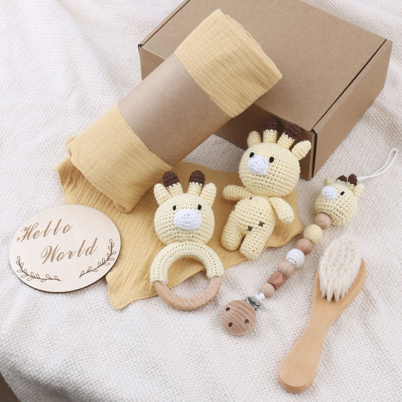 Gift Box Wrap Set - 1 Set Baby Stuffed Animal Doll