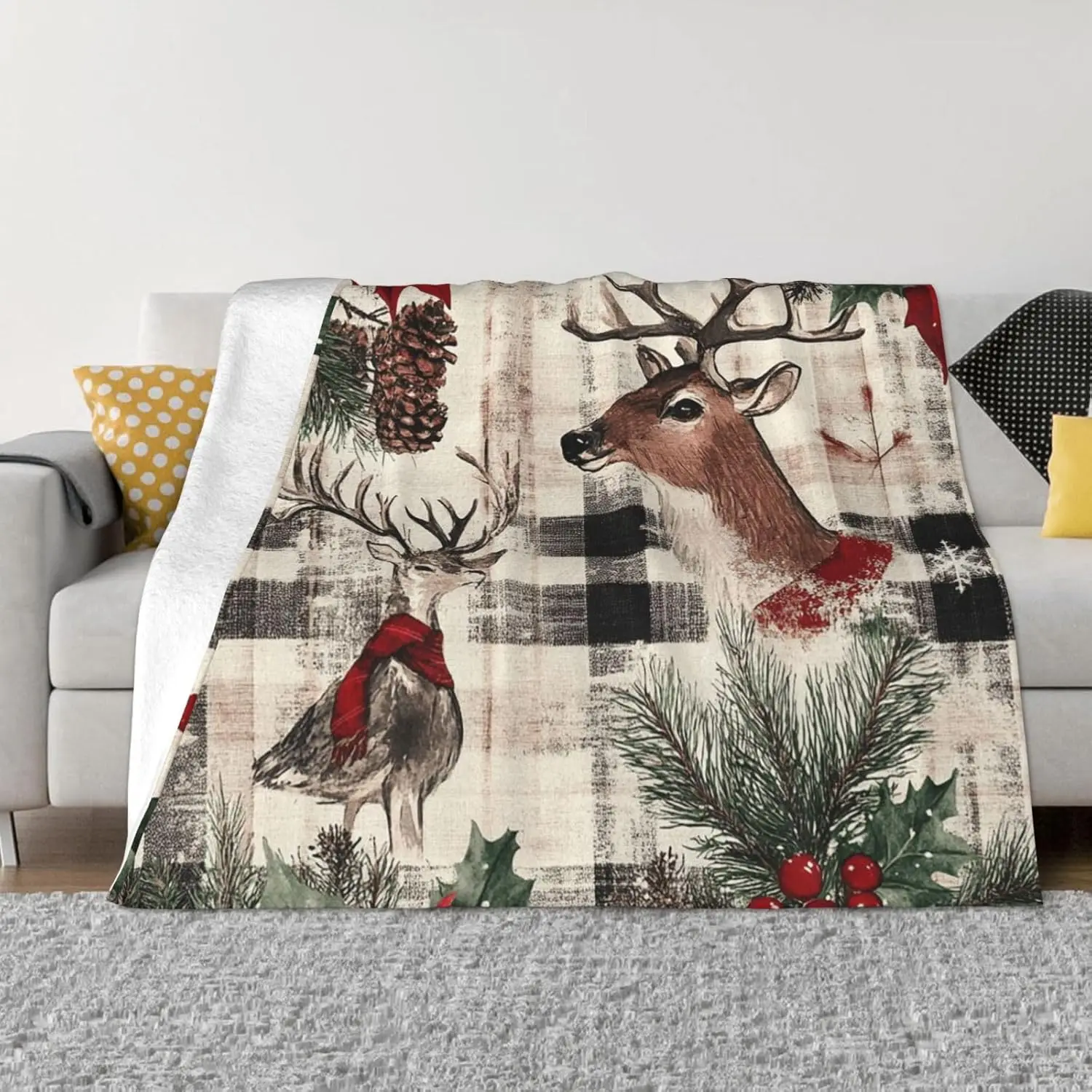 Christmas Throw Blanket - Throw Blanket for Couch UltraSoft Micro