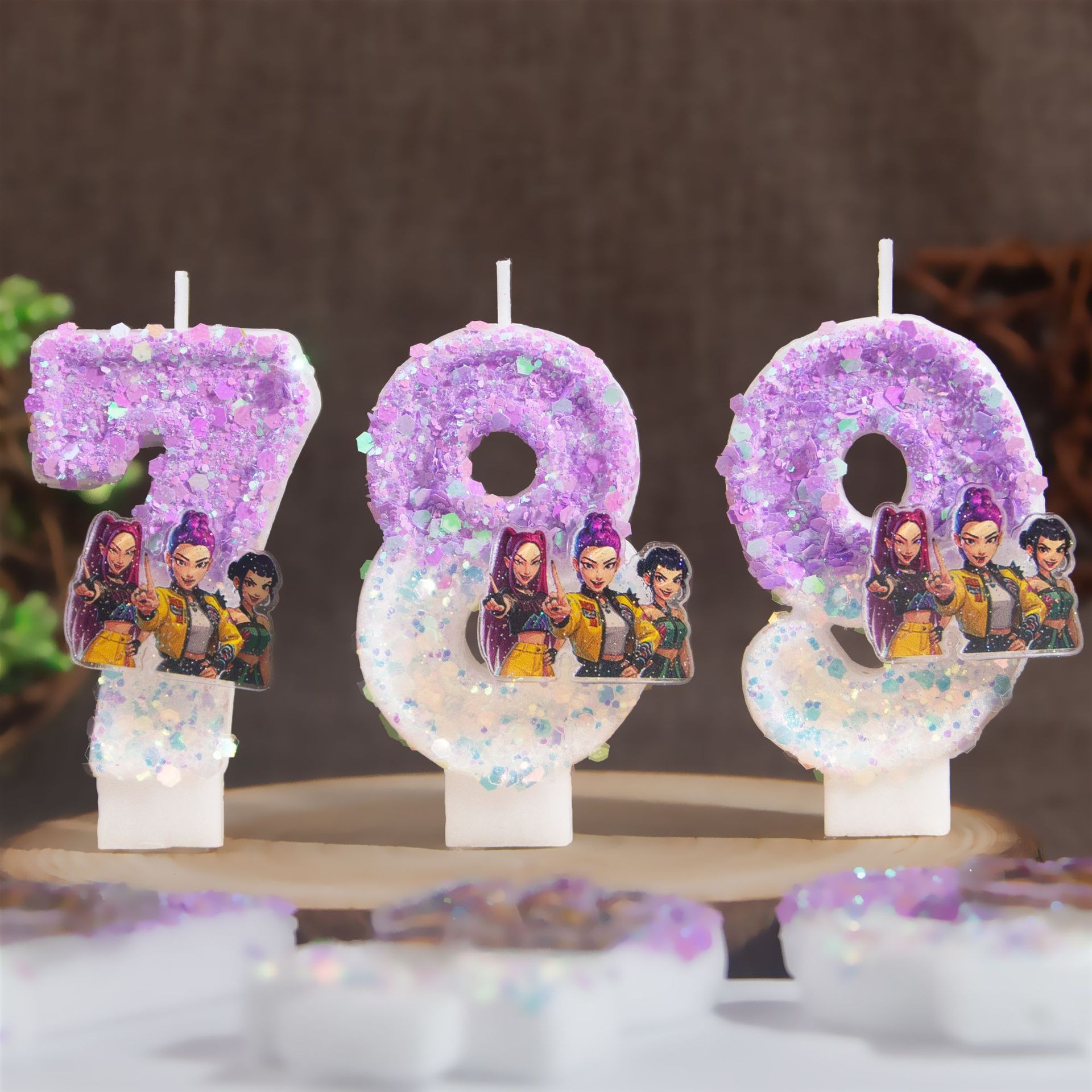 Holiday Candle Set - 2026 Hot Demon Digital Candle Cake
