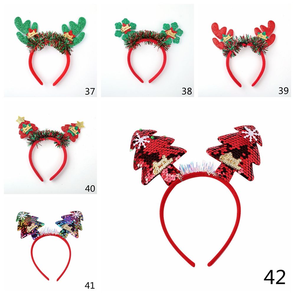 Party Cosplay Tree Ornaments A - Reindeer Antlers Headband ulasan dan harga