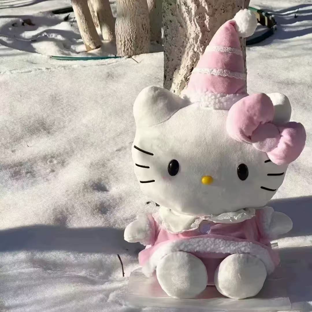 New Cute Kt Cat Plush Toy With - Santa Hat Plush ulasan dan harga