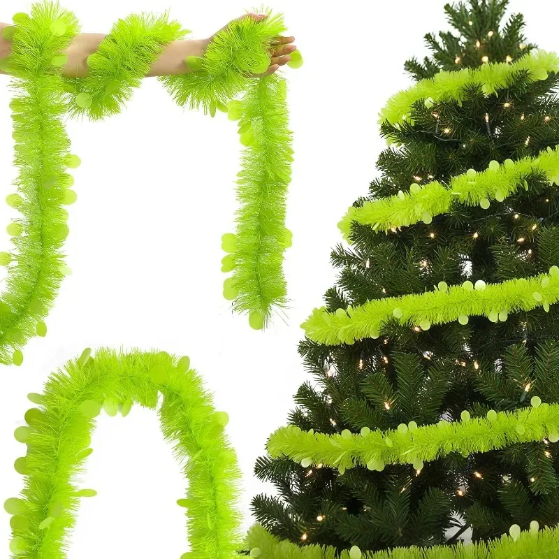 2M Length Christmas Tinsel Gar - Tinsel Garland Decoration ulasan dan harga