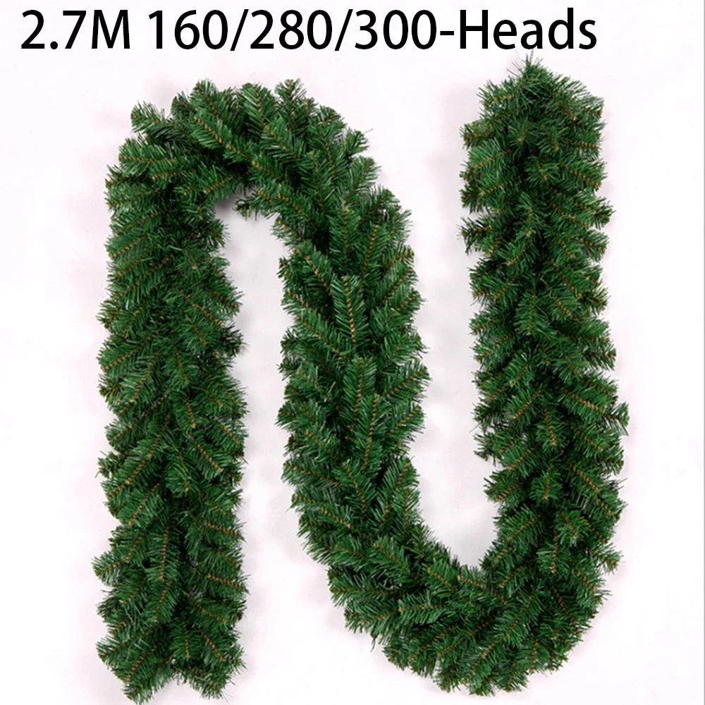 2.7M Artificial Green Christma - Christmas Wreath Fake ulasan dan harga