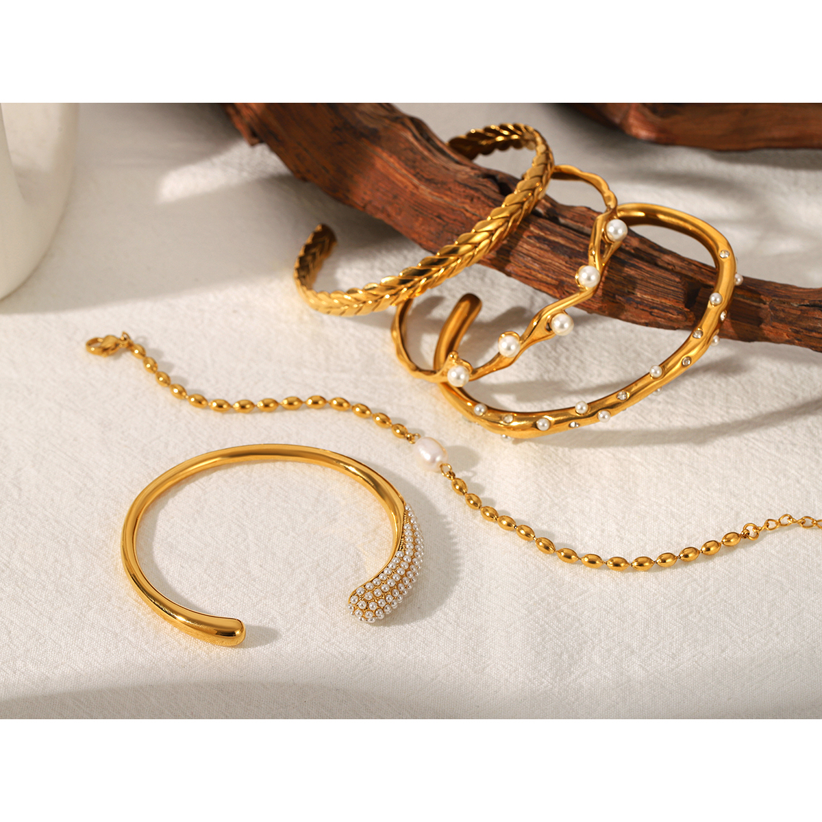 18K Gold Plated Stainless Stee - Gift Box Wrap Set ulasan dan harga