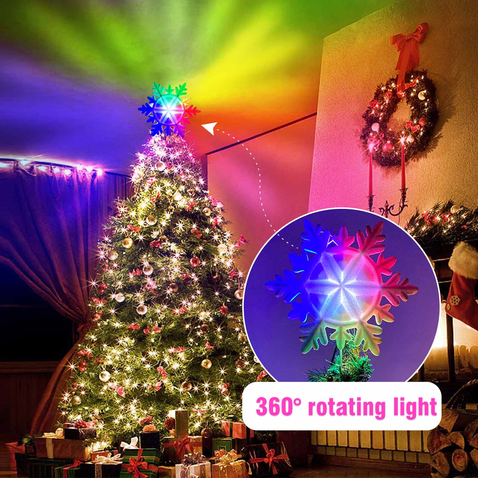 OurWarm Lighted Christmas Tree - Star Tree Topper ulasan dan harga