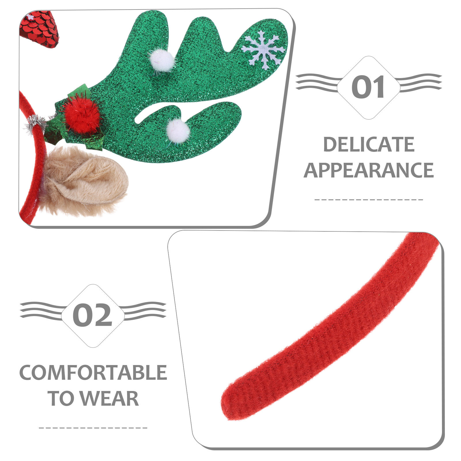 2Pcs Christmas Reindeer Antler - Reindeer Antlers Headband ulasan dan harga