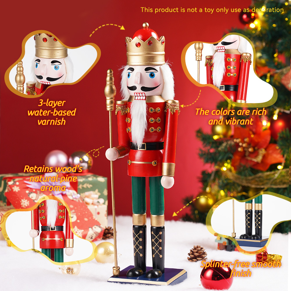 50CM Wooden Nutcracker Doll So - Nutcracker Figurine ulasan dan harga