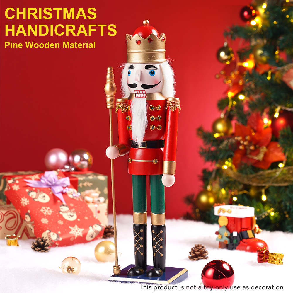 50CM Wooden Nutcracker Doll So - Nutcracker Figurine ulasan dan harga