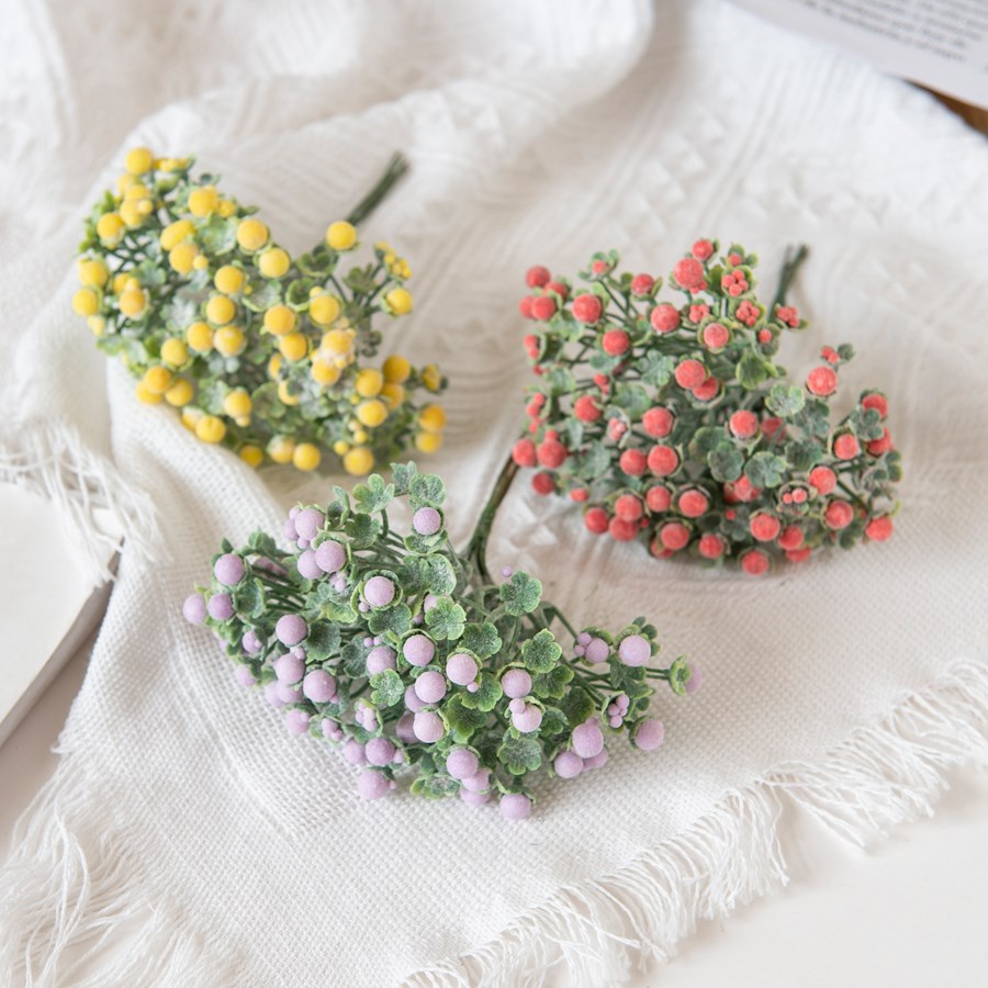 Artificial Plum Flowers Baby's - Christmas Wreath Fake ulasan dan harga