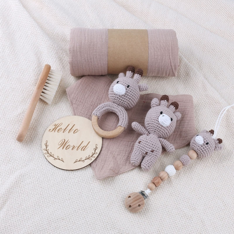 1 Set Baby Stuffed Animal Doll - Gift Box Wrap Set ulasan dan harga