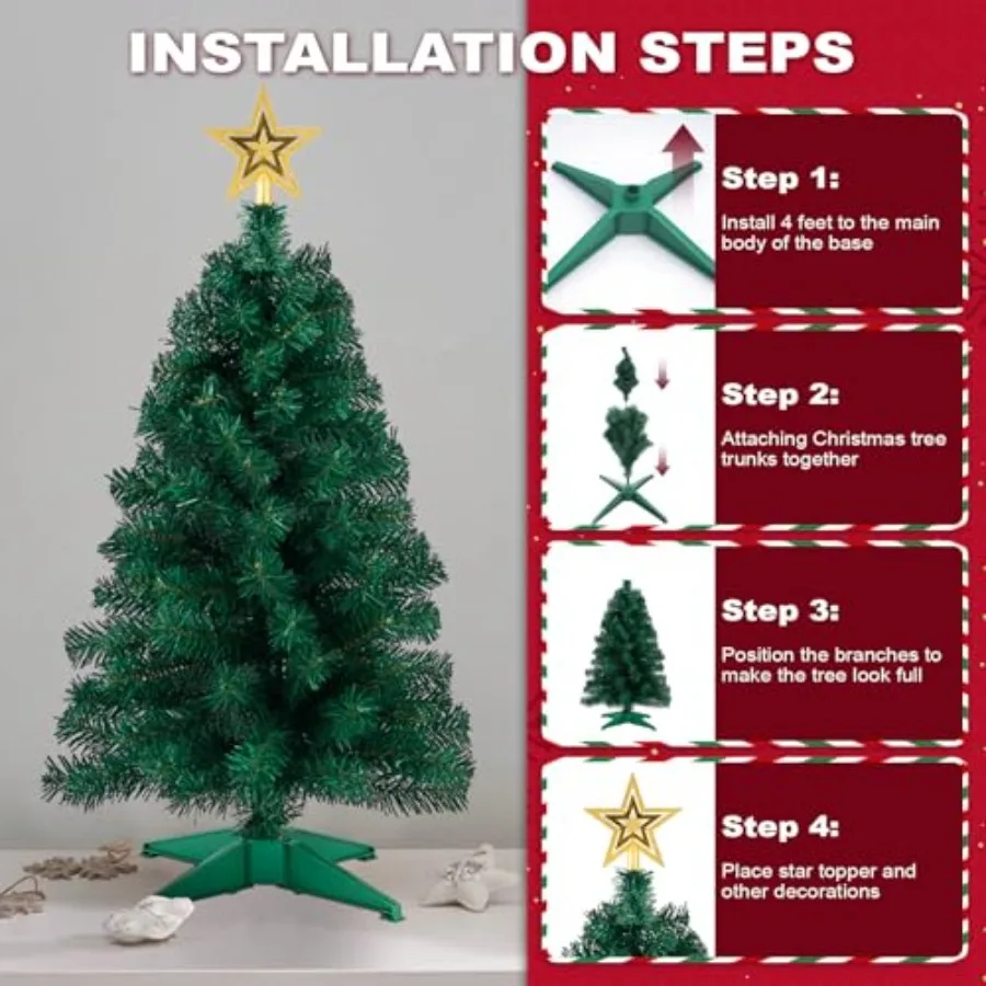 3ft Artificial Christmas Tree  - Star Tree Topper ulasan dan harga