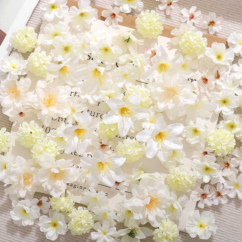 20/50Pcs Mix White Artificial  - Christmas Wreath Fake ulasan dan harga