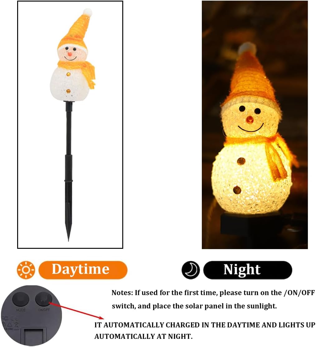 A set of four-piece solar snow - Christmas Lights Outdoor ulasan dan harga