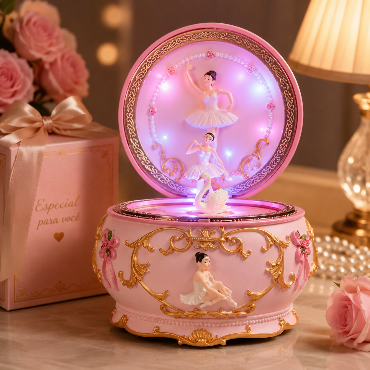 LED Rotating Ballerina Music B - Snow Globe Musical ulasan dan harga