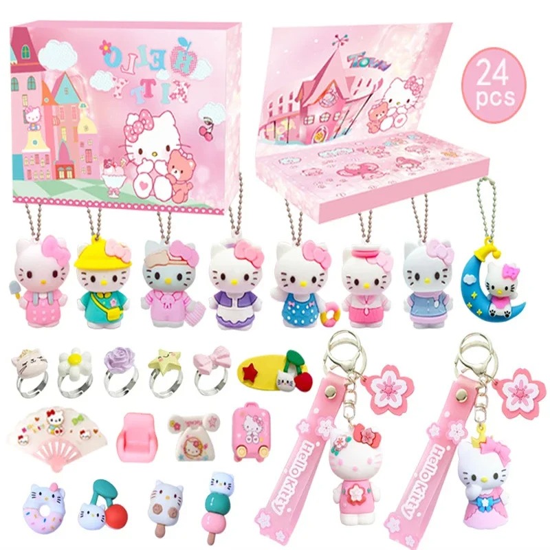24pcs Cartoon Sanrios Anime He - Advent Calendar Gift ulasan dan harga