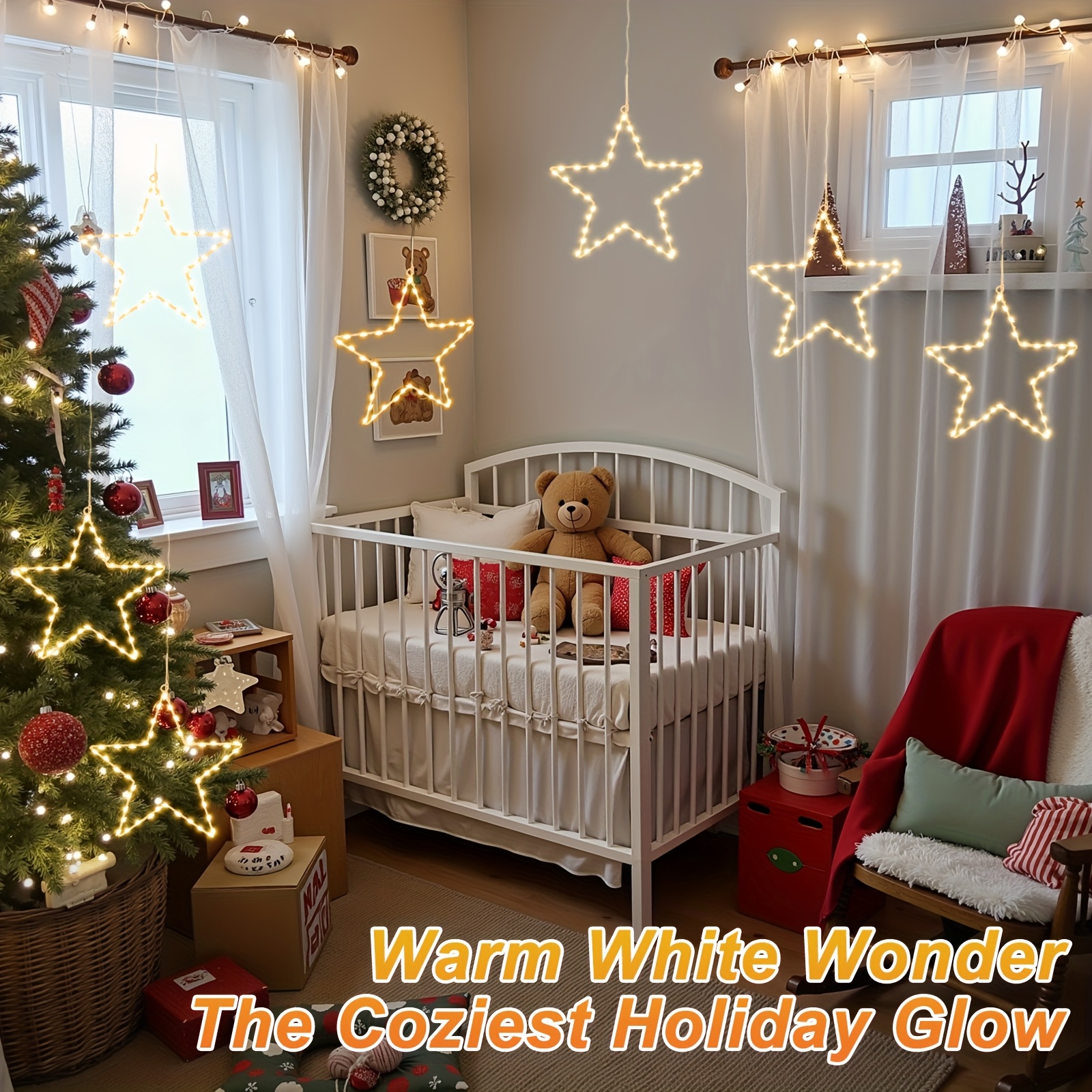 6/3pcs Battery Operated Hangin - Christmas Lights Outdoor ulasan dan harga