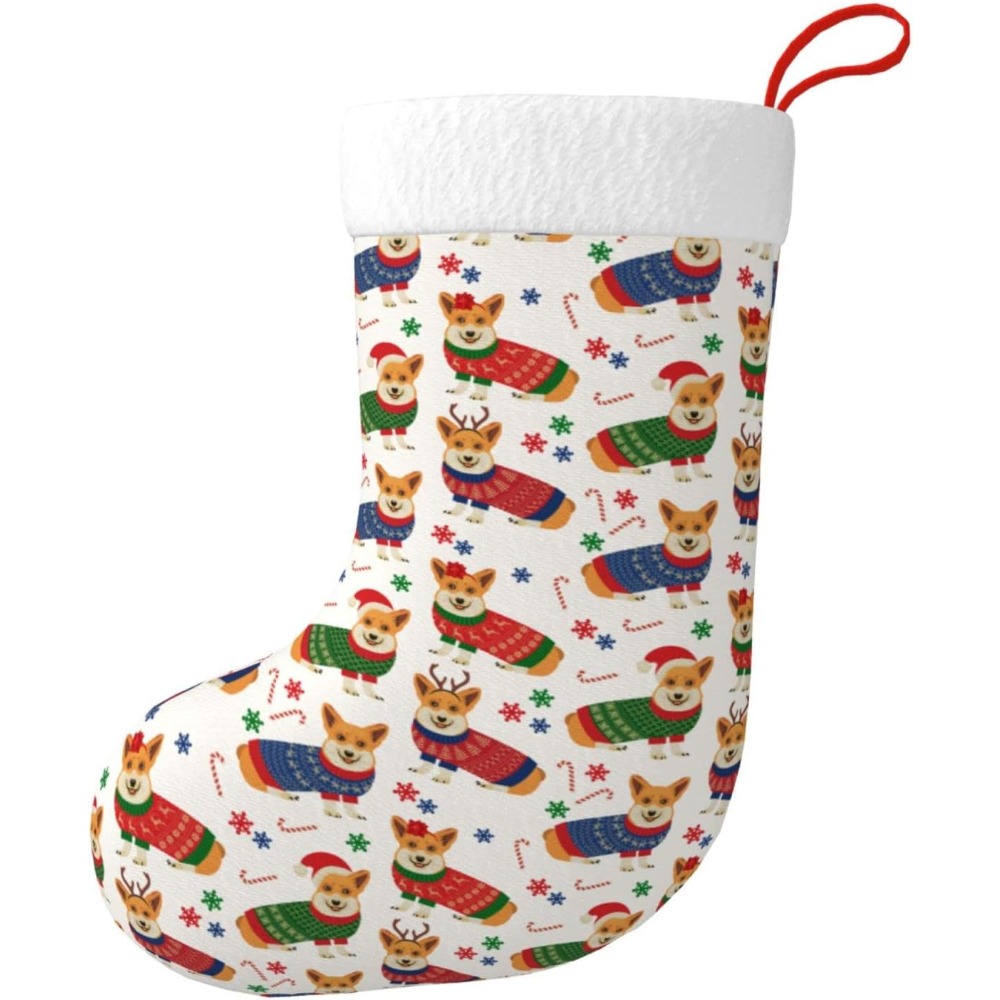 Christmas Corgi Dog Christmas  - Christmas Stocking Hanging ulasan dan harga