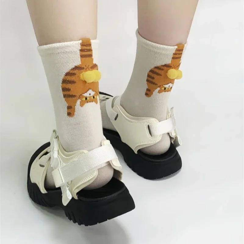 Couple Cat Egg Socks 3D Funny  - Christmas Stocking Hanging ulasan dan harga