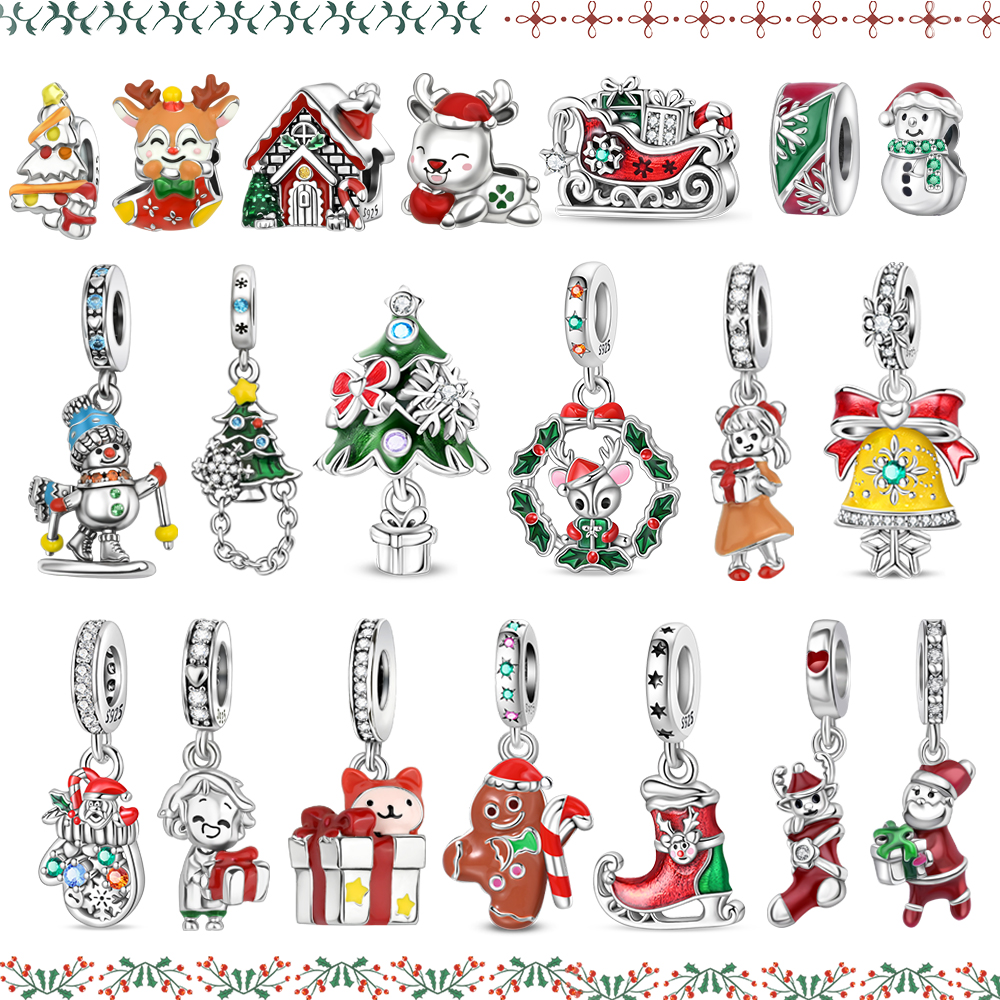 Holiday Series 925 Sterling Si - Christmas Stocking Hanging ulasan dan harga