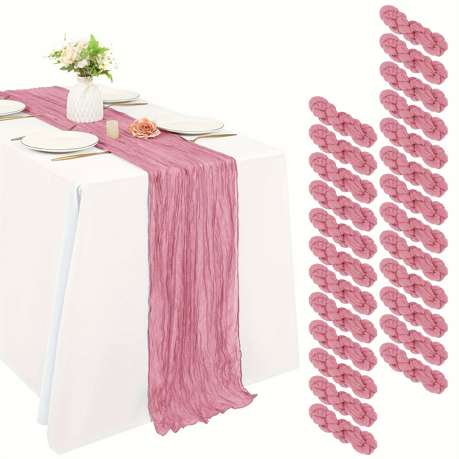 Of 25 Black Cheesecloth Table  - Christmas Table Runner ulasan dan harga