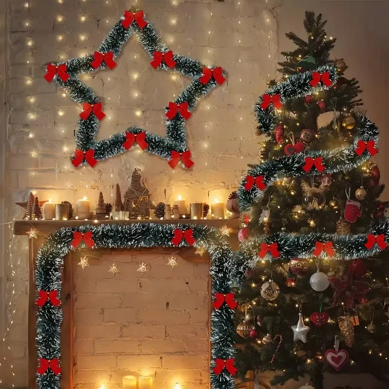 LED Christmas Tinsel Garland A - Tinsel Garland Decoration ulasan dan harga