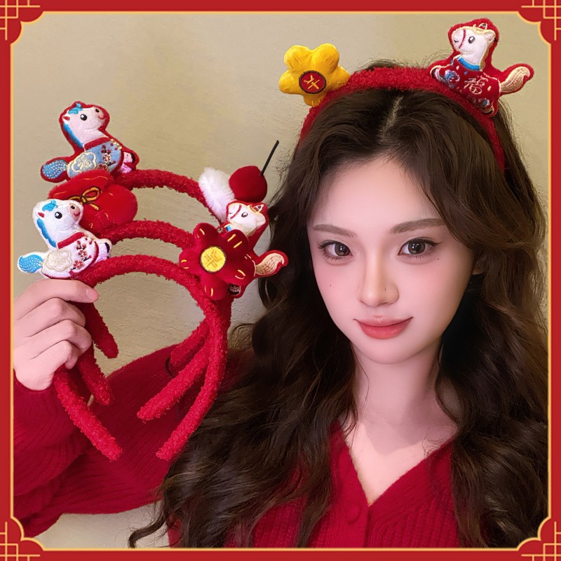 New Year Hair Hoop Girls Led G - Reindeer Antlers Headband ulasan dan harga