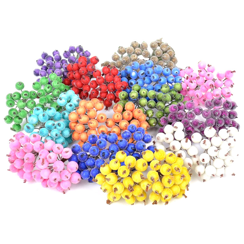 Artificial Frosted Holly Berri - Christmas Wreath Fake ulasan dan harga