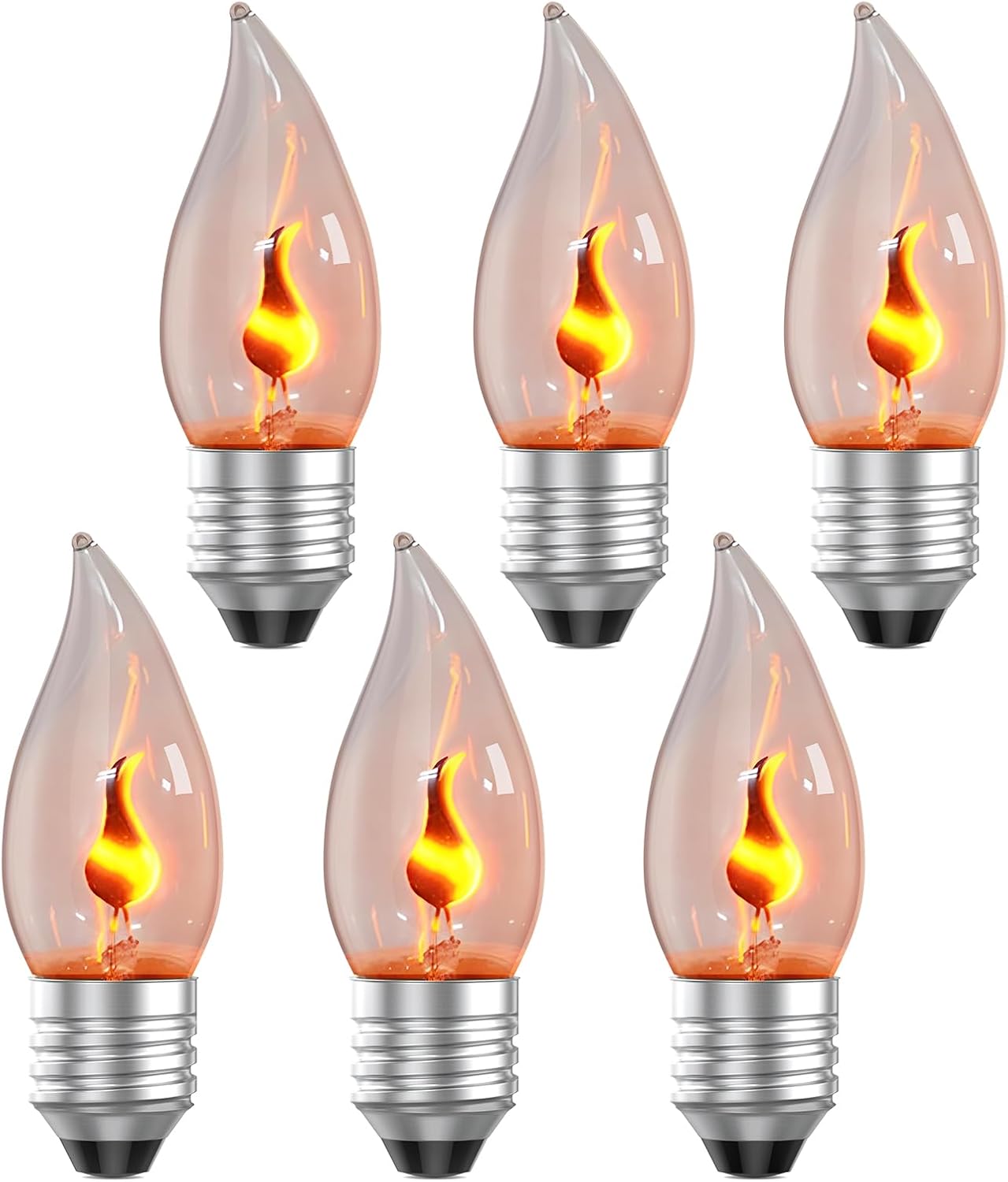 E26 Flame Light Bulbs, Flicker - Christmas Lights Outdoor ulasan dan harga