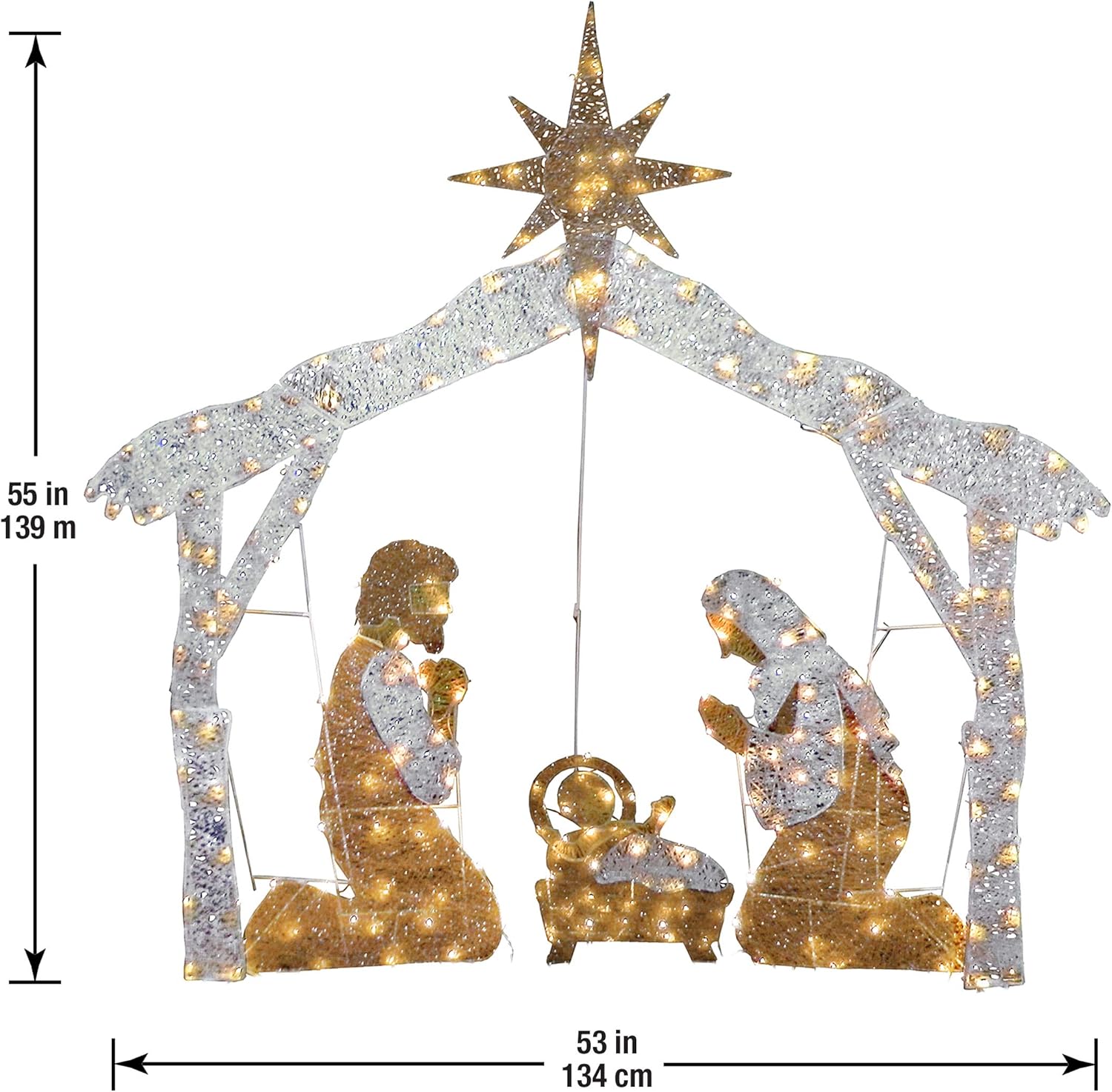 4.5 ft Pre-lit Artificial Chri - Christmas Tree Artificial ulasan dan harga