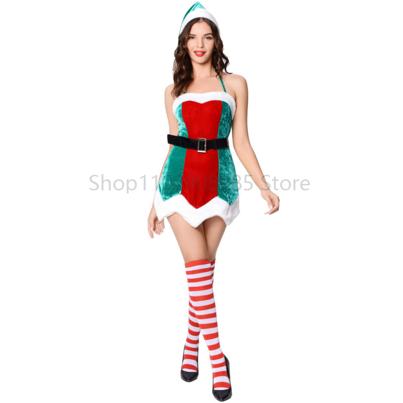 Christmas Women Sexy Green Elf - Elf Costume Christmas ulasan dan harga