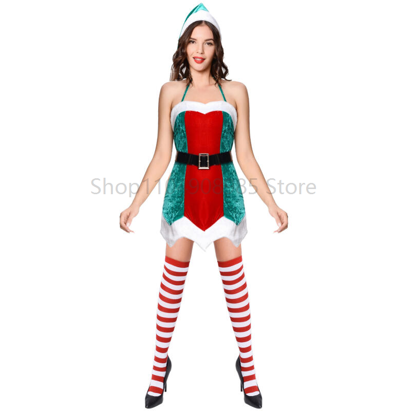 Christmas Women Sexy Green Elf - Elf Costume Christmas ulasan dan harga