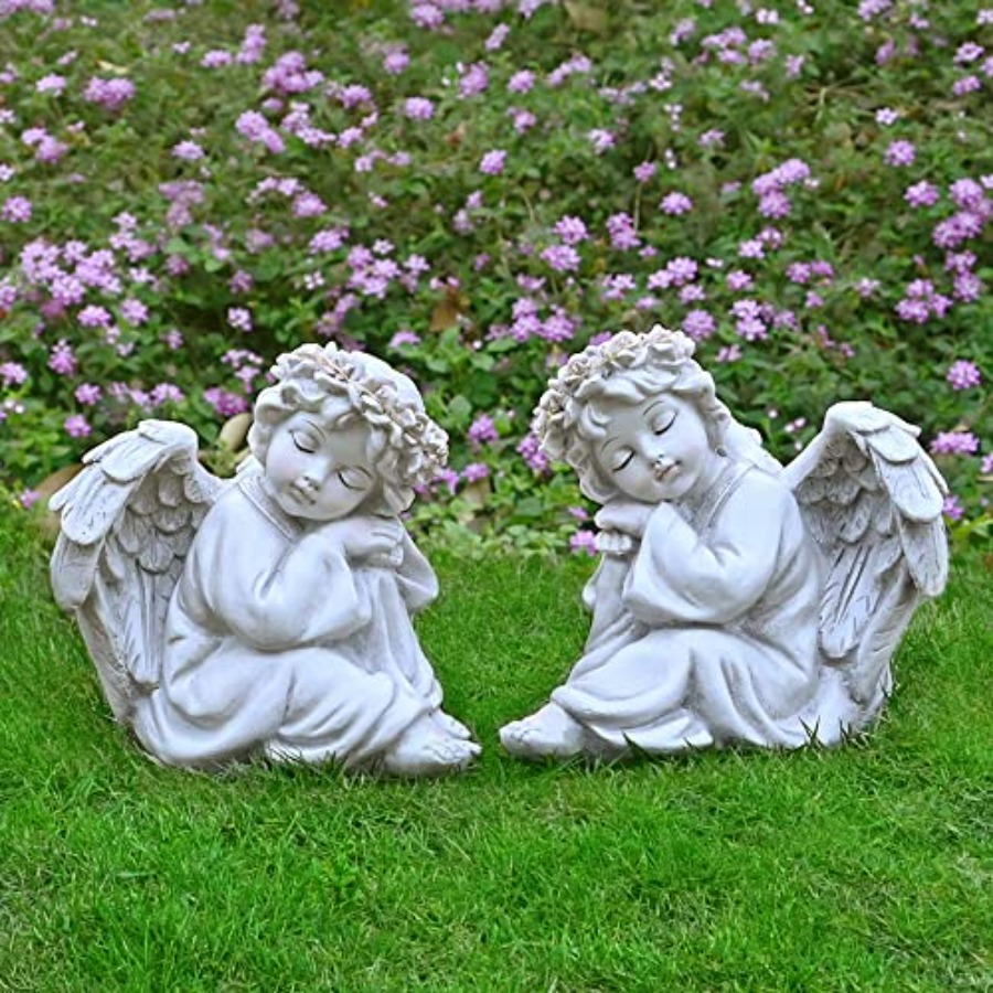 Angel Statue Garden Decor for  - Christmas Lights Outdoor ulasan dan harga