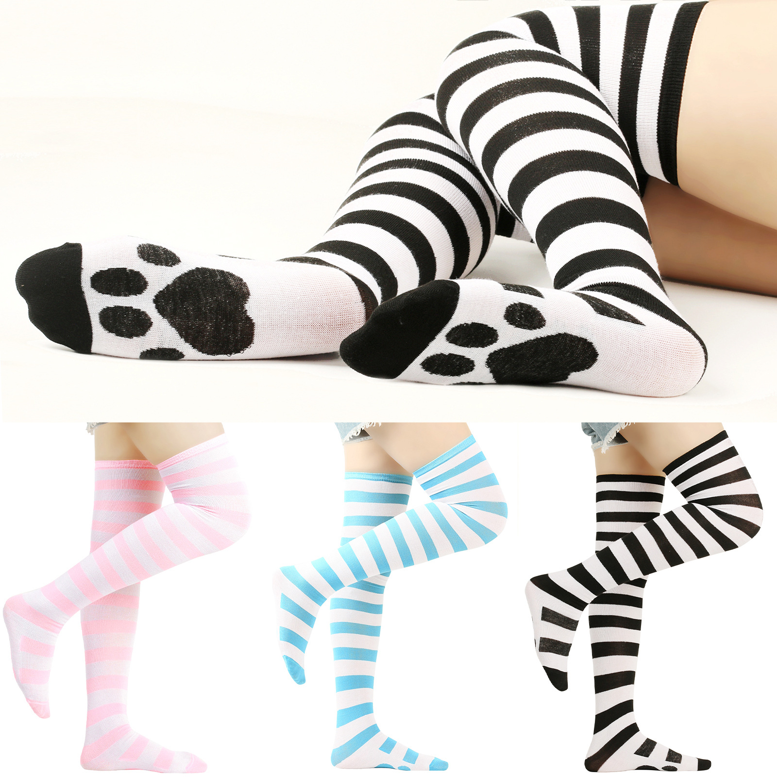 Over Above Knee Socks Womens S - Christmas Stocking Hanging ulasan dan harga